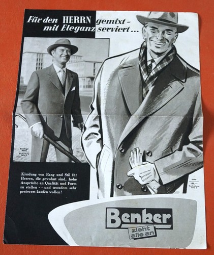 Altes werbeprospekt benker - altes,