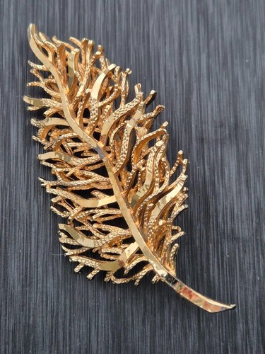 Vintage coro brosche feder - vintage,