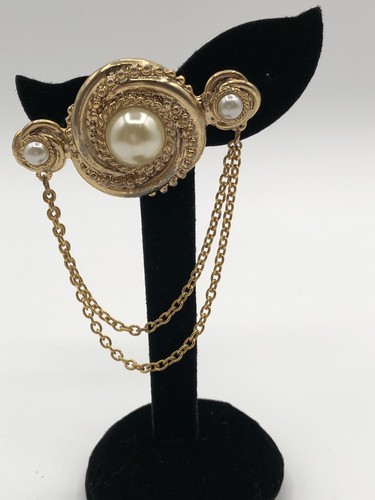 Vintage chatelaine brosche - chatelaine,